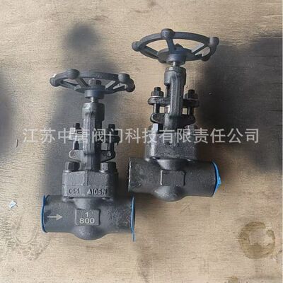 Z11H-800LBC锻钢A105N丝扣闸阀 G/Rc/NPT耐高温内螺纹手动开关阀