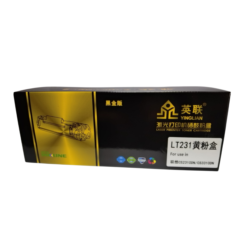 英联 黑金版粉盒 LT231适用联想CS2310 3310单位/个（黄色）