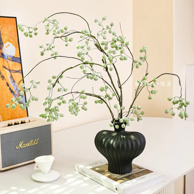 马桑果仿真花客厅餐桌仿生绿植假花插花摆件塑料干花装饰花艺摆设