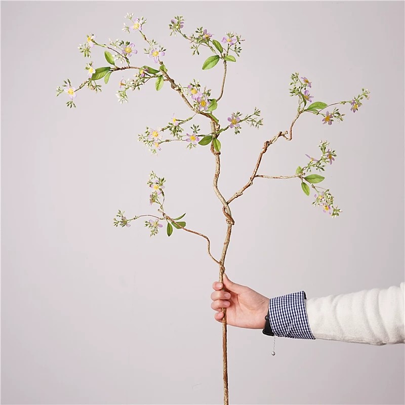 小清新海棠花仿真花藤蔓假花家居摆设客厅餐桌玄关装饰品摆件花艺