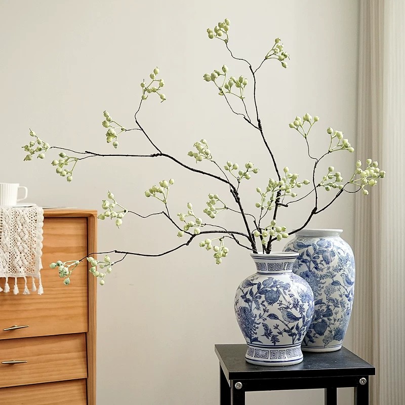 仿真马桑果假花仿真花浆果干花插花植物摆件高级客厅装饰仿生花艺