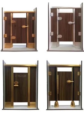 极速公共化妆室隔断板学校厕所隔断公厕隔挡板PVCV防水板公厕铝蜂