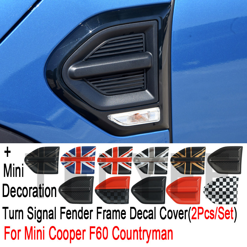 宝马MINI改装F60 cooper s迷你countryman转向灯叶子板装饰框专用_虎窝淘