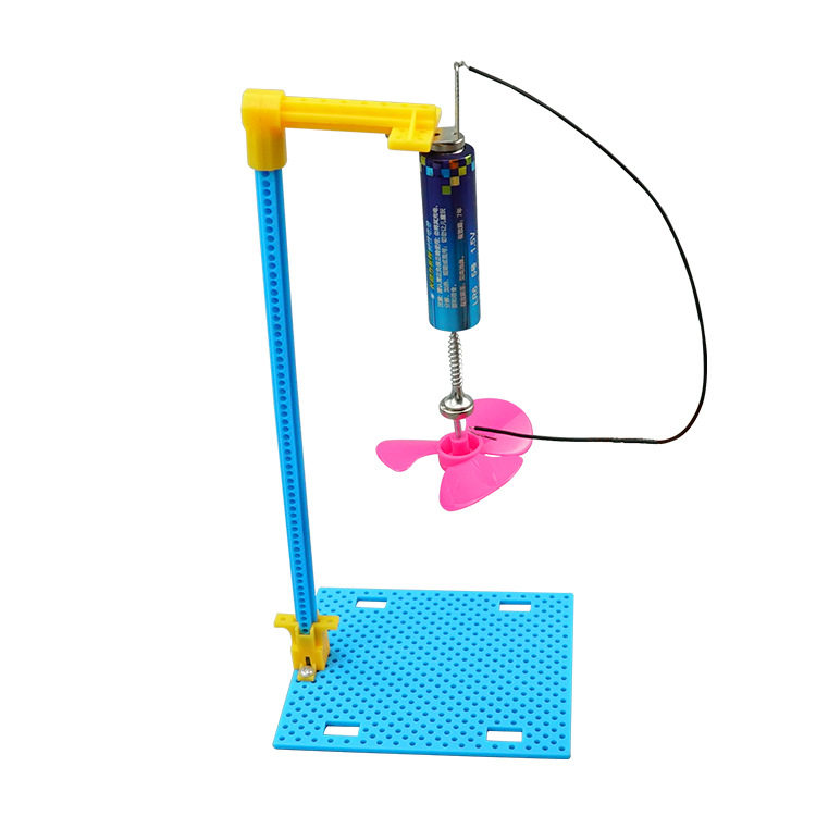 学生手工电磁感应旋转风扇科技小制作 steam物理科学实验教具玩具