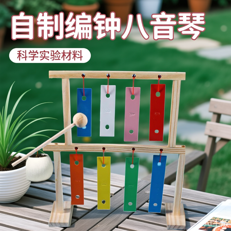 自制弦乐器编钟八音琴科技小制作材料包DIY创客教玩具实验可演奏