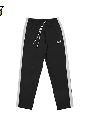 SLAMBLE秋季新款运动长裤男拉链口袋拼色直筒休闲裤宽松透气裤子