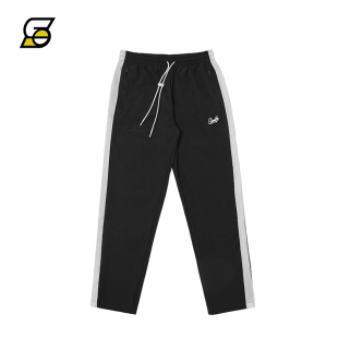 宽松透气裤 SLAMBLE秋季 男拉链口袋拼色直筒休闲裤 运动长裤 子 新款