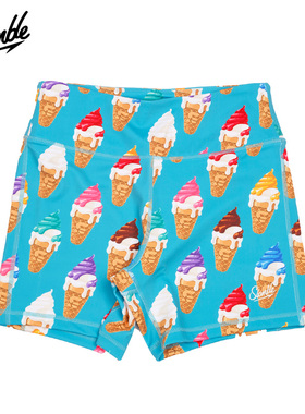 SLAMBLE 女子5寸短裤 提臀运动训练CrossFit弹力排汗瑜伽健身