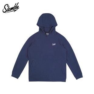 SLAMBLE秋冬新款运动休闲连帽卫衣男女宽松百搭上衣美式潮