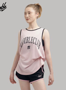 SLAMBLE美式运动篮球训练健身速干背心男女透气宽松无袖t恤上衣