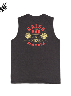 SLAMBLE男子CF运动健身训练无袖背心莱赛尔透气速干吸汗夏季新款