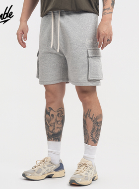SLAMBLE男士运动休闲短裤宽松大口袋健身户外百搭新款