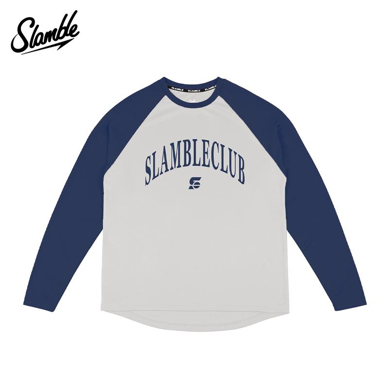 插肩袖长袖T恤SLAMBLE男女同款
