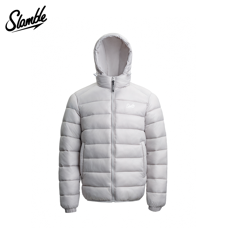SLAMBLE排骨轻羽棉服连帽防风运动男士棉衣保暖