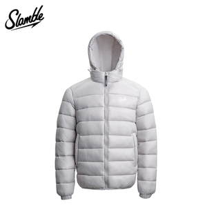 SLAMBLE排骨轻羽棉服连帽防风运动男士棉衣保暖