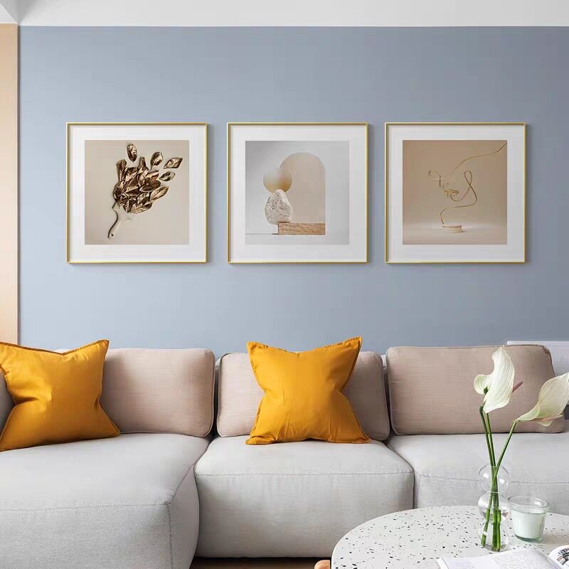 轻奢奶咖色抽象客厅沙发装饰画餐厅饭厅壁画现代简约玄关简约挂画