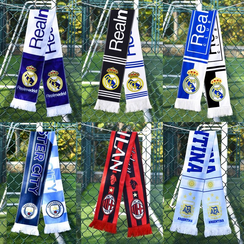 足球俱乐部围巾助威挥巾保暖围脖