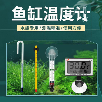 最萌鱼缸温度计吸盘式高精度