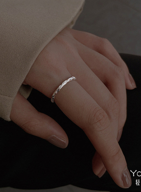 Yooper正品纯银冷淡风女戒指