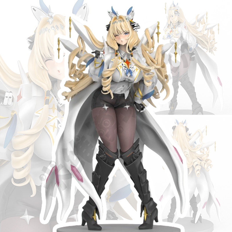 皇冠白骑士NIKKE胜利女神GK手办3D打印[赠眼睛水贴未上色白模]