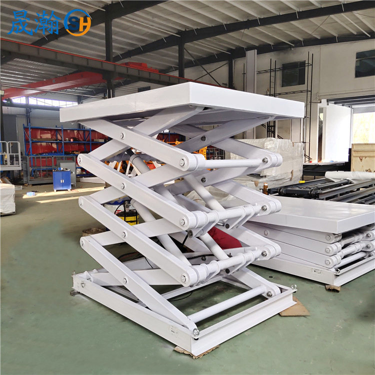 固定剪叉式升降货梯大吨位货物举升机厂方仓库2吨电动液压提升机