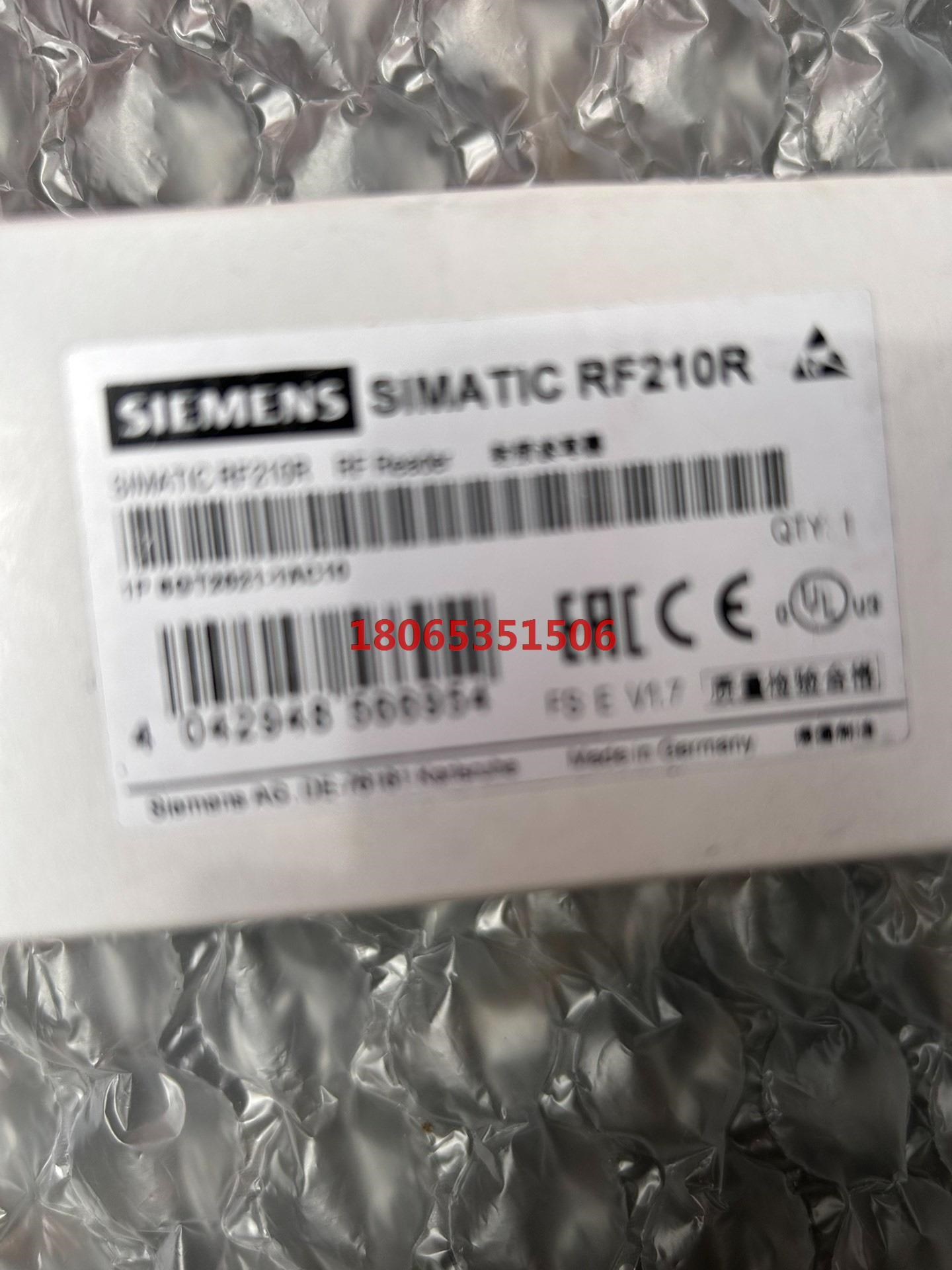 射频读写器 SIMATIC RF210F6GT2821