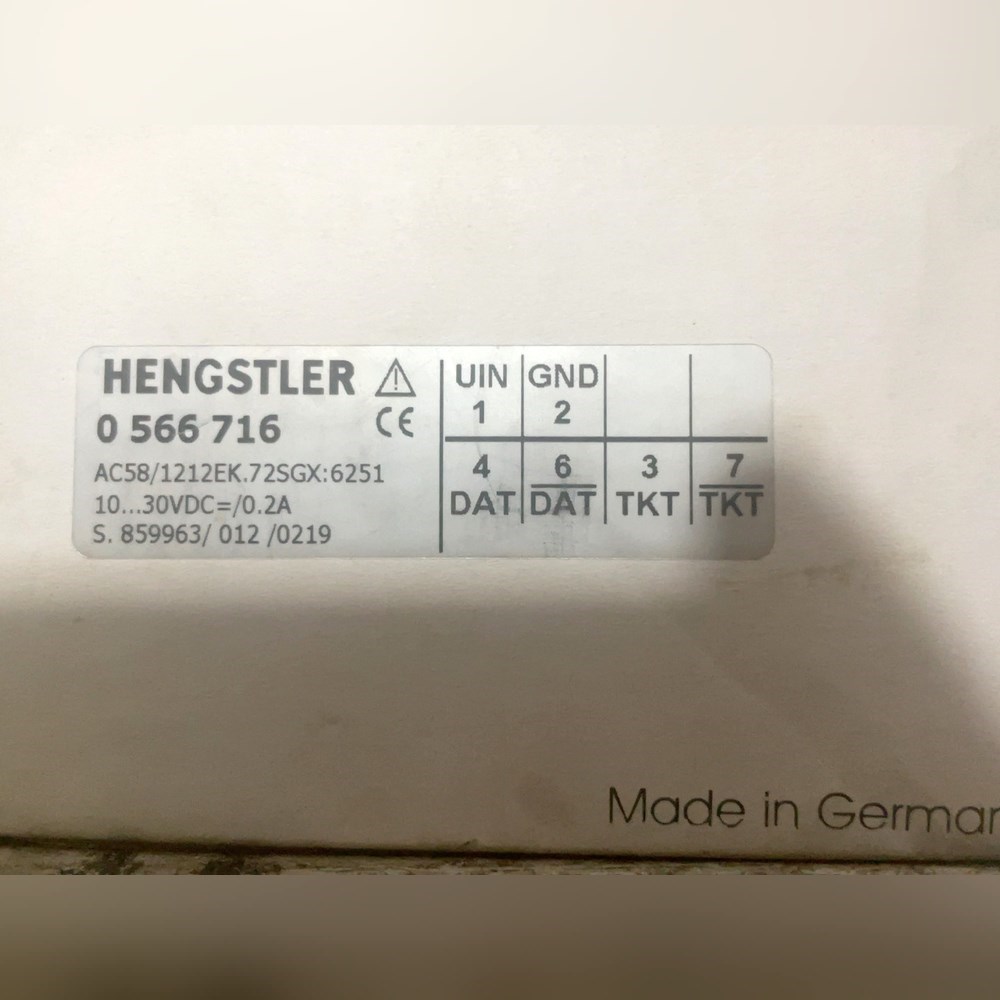 亨士乐HENGSTLER编码器0566716德国原装 议价
