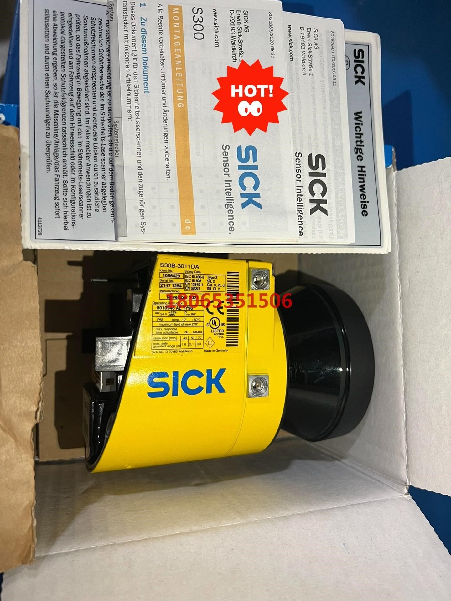 现货西克激光雷达 S30B-3011DA订货号  10564