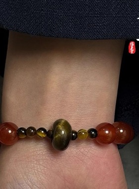 【天台山】火土-红玛瑙手链手串