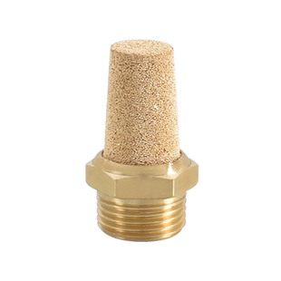 气动排气消声器BSL-1分2分3平头节流长头降噪消音器电磁阀静音器