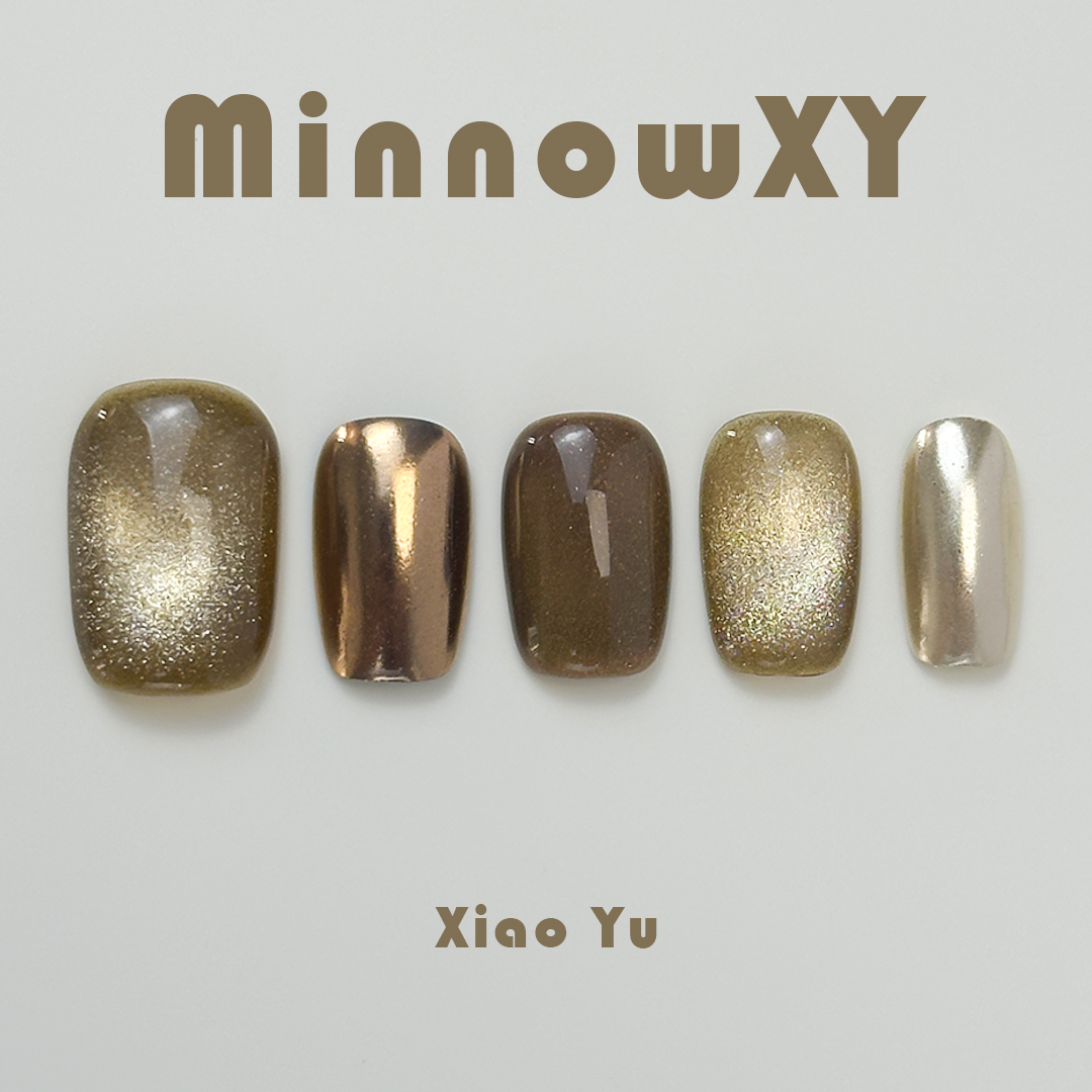 【流光溢彩】MinnowXY2024年新款纯手工高级穿戴甲指甲贴片 彩妆/香水/美妆工具 穿戴甲/甲片 原图主图