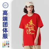 订制团体工作服POLO衫 班服定制t恤印字logo文化衫 定做纯棉短袖