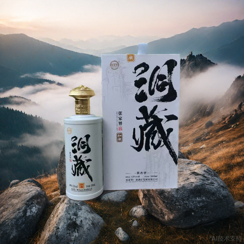 景区同款张家界知微洞藏酒53度酱香型白酒精品伴手礼优级纯粮原浆