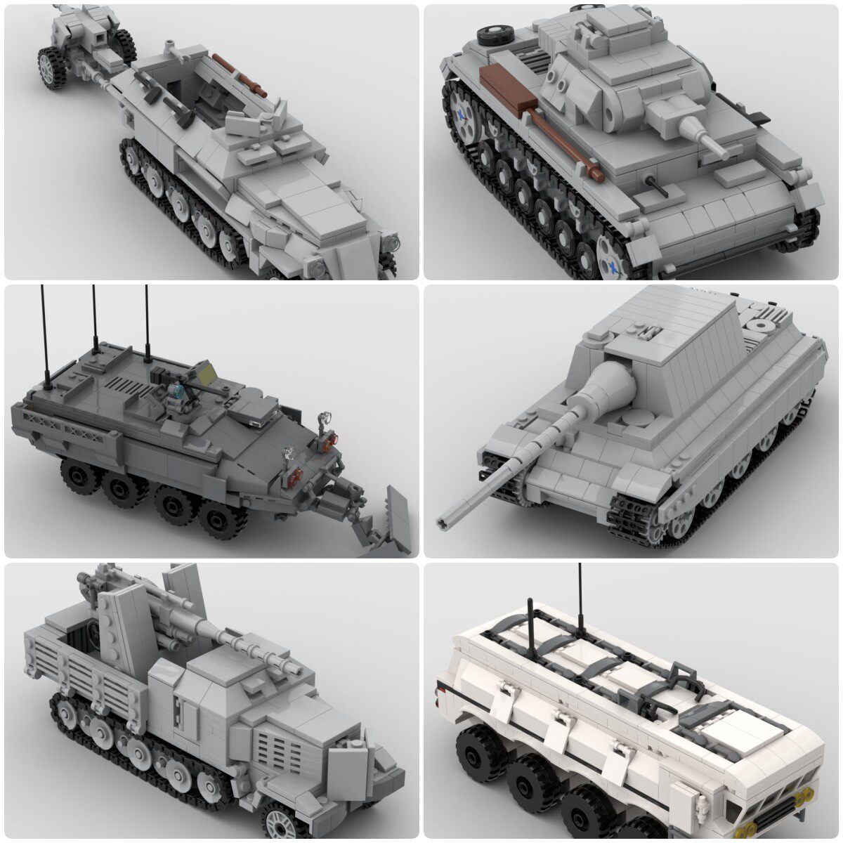 定制积木AV Stryker轮式步兵战车装甲人员输送车歼击车自行高射