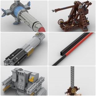 定制积木VT-7刀投石机卡什坦近程防御系统命运之剑天行者光剑导弹