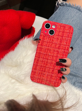 适用苹果17手机壳iphone15Pro保护壳精孔16 Plus保护套14防滑13红色小香风12女士绒棕黑色XS MAX XR Air case