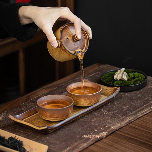 复古泡茶壶养生壶手抓壶释陶家用