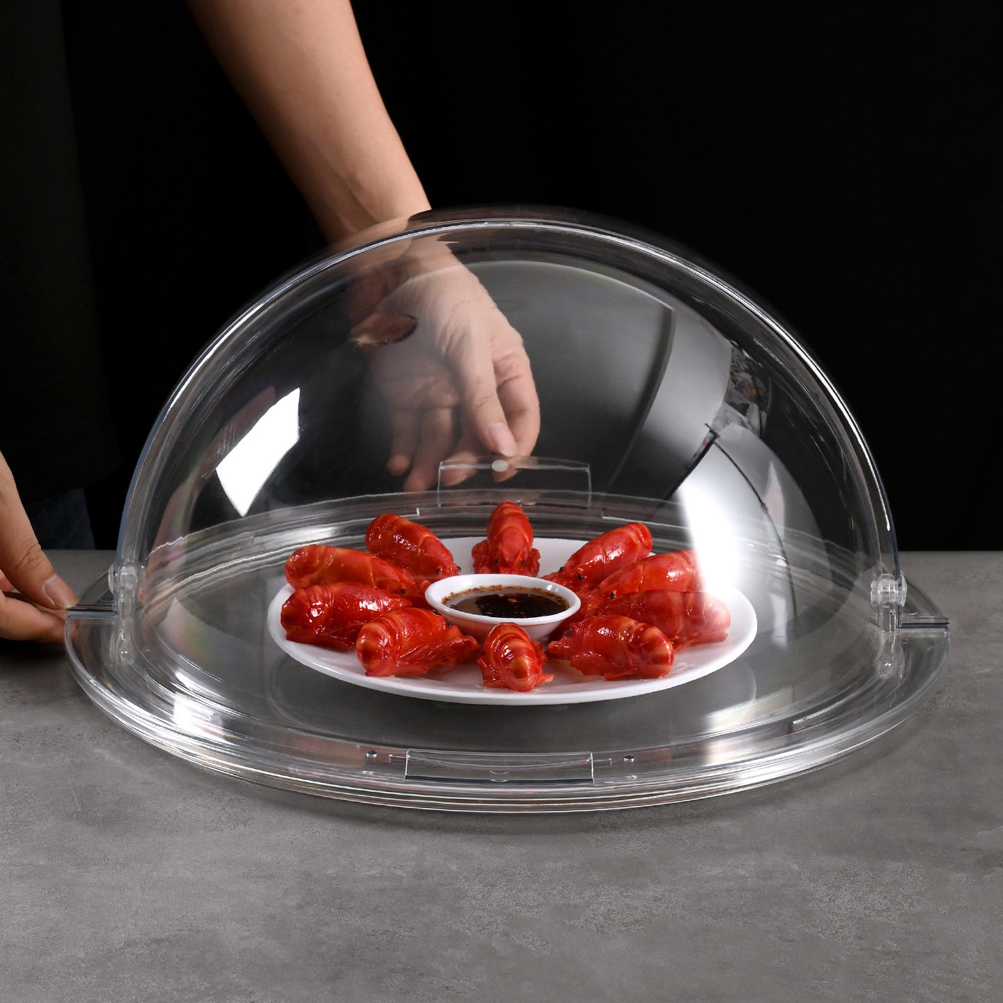 亚克力食品蛋糕罩面包水果点心保鲜凉菜自助餐展示盘盖翻盖防尘罩,厨房/烹饪用具,炉罩,淘宝优惠券,粉丝福利购,淘宝优惠卷