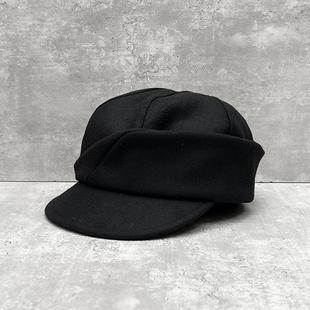 平版替婧仪同款羊毛呢帽高织高密精仿不规则报童帽保暖鸭舌贝雷帽