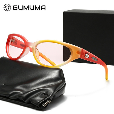 墨镜女高级感太阳眼镜防紫外线热款墨镜2024GM新款Juic糖果色墨镜