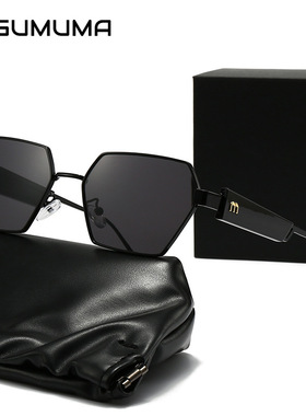 2024新款miu高档金属墨镜韩版潮ins网红欧美太阳镜女高级感显脸小