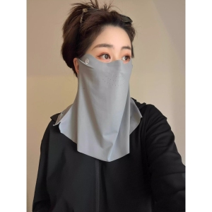 升级版防晒面罩女防紫外线护眼角遮脖子夏季骑行口罩透气脸基尼男