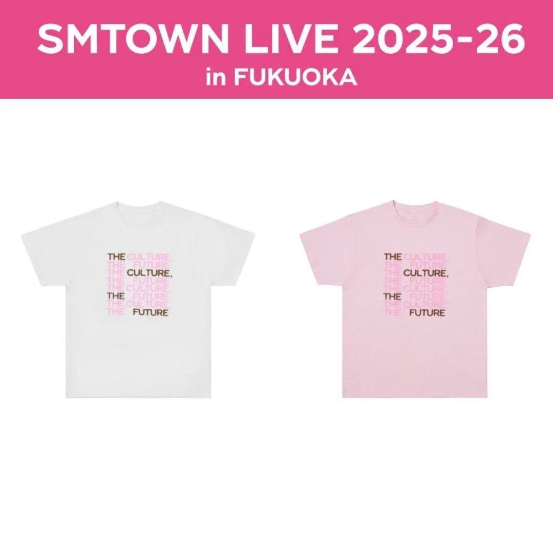 「SMTOWN LIVE 2025-26 in FUKUOKA」福冈站周边同款印花短袖T恤