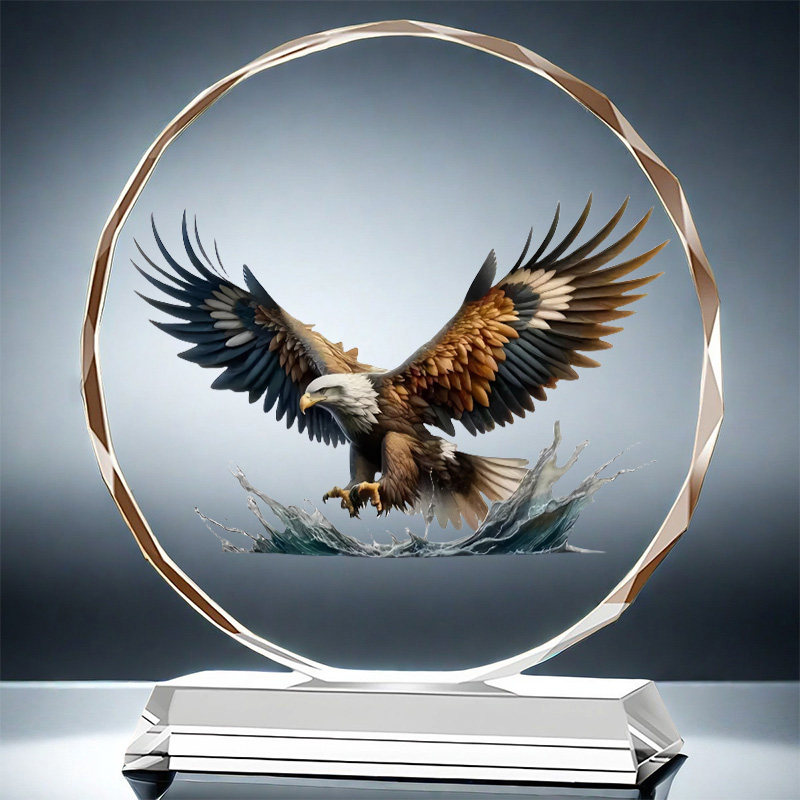 大鹏展翅水晶摆件大展宏图家居装饰放办公室新房酒柜开业乔迁礼品,家居饰品,桌面摆件,淘宝优惠券,粉丝福利购,淘宝优惠卷