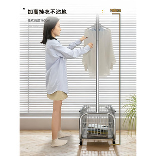 COCO 衣架落地卧室挂衣架移动轻奢晾衣架家用衣帽架收纳置物架 ·