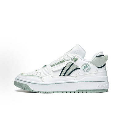 李宁反伍BADFIVE草木皆兵低帮板鞋男款白绿ABCT061-2 成都yl仓