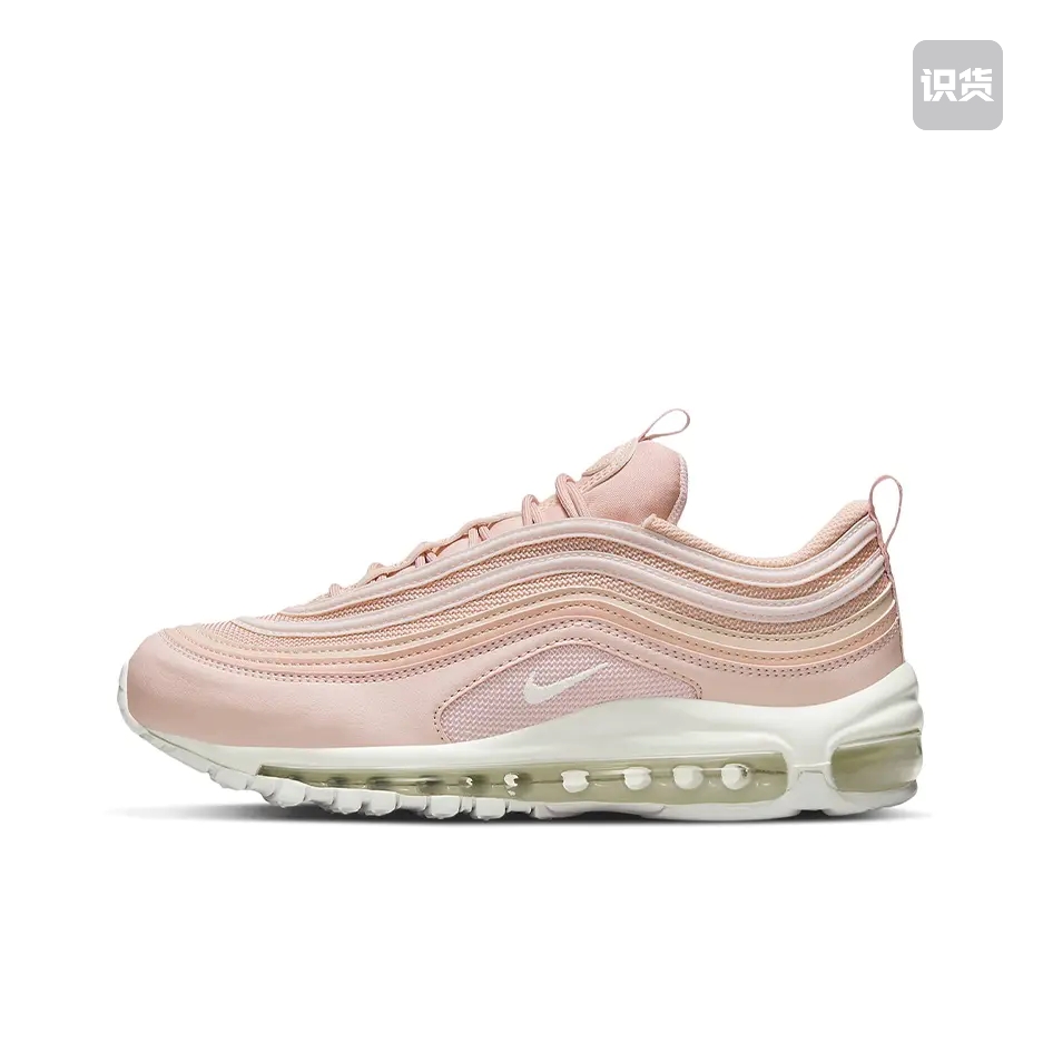 Nike Air Max 97 跑鞋 气垫减震全掌 女款/浅粉DH8016-600济南ls