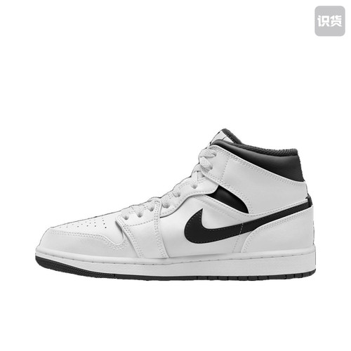 耐克Air Jordan 1 AJ1白黑中帮复古篮球鞋DQ8426-132河北xy