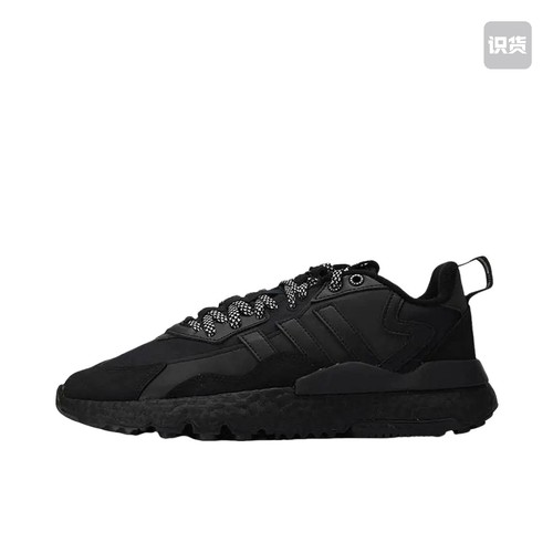 adidas Originals Nite Jogger BOOST 透气 黑武士FZ3661济南ls