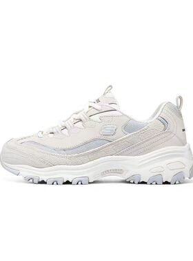 正常发货斯凯奇Skechers奶茶熊系增高厚底老爹鞋女款白色吉安sf仓